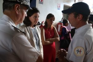 Visite du "tri sanitaire" du CH de Petite Terre.