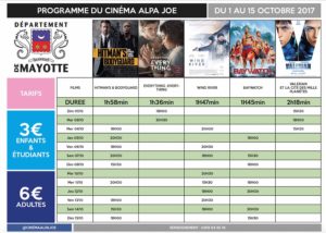 Le programme du cinéma Alpa Joe 